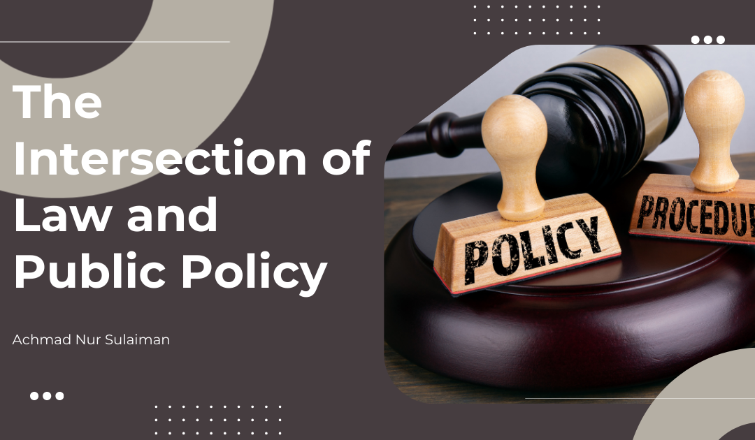 The Intersection of Law and Public Policy.